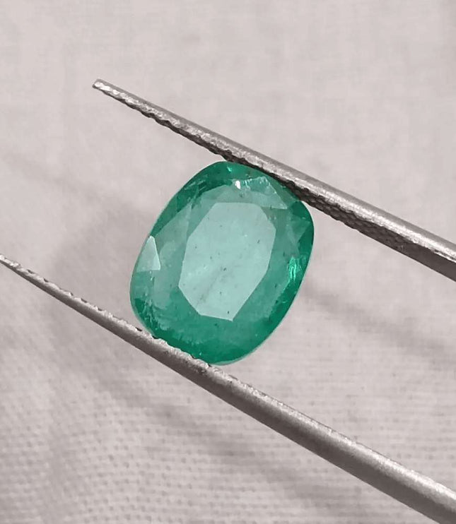 2.41ct Zambian Emerald GSI Certified - SMSGEMS 