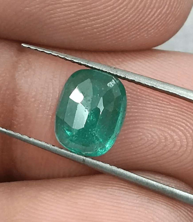 2.41ct Zambian Emerald GSI Certified - SMSGEMS 