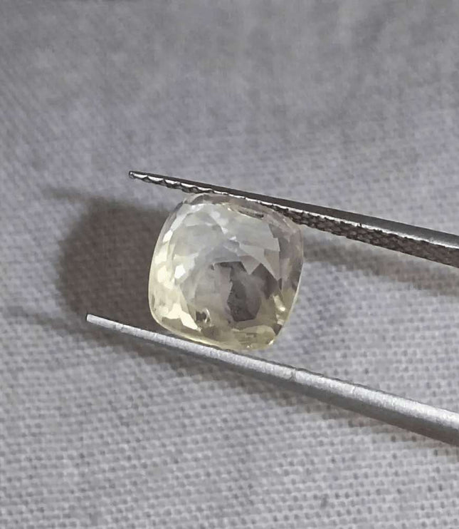 2.49ct Natural Untreated Yellow Ceylon Sapphire - SMSGEMS 