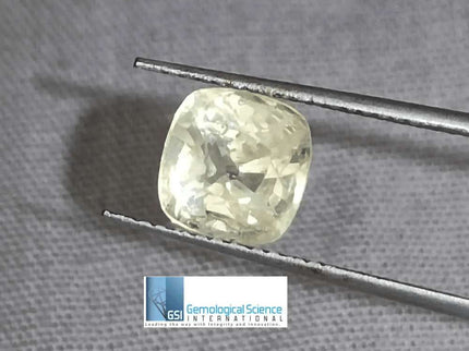 2.49ct Natural Untreated Yellow Ceylon Sapphire - SMSGEMS 