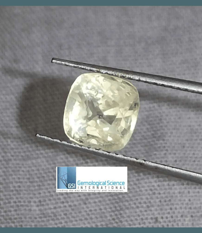 2.49ct Natural Untreated Yellow Ceylon Sapphire - SMSGEMS 