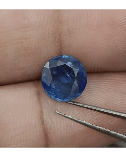 GSI Certified 2.51ct Royal Blue Ceylon Sapphire, Natural Earth Mined Gemstone - SMSGEMS 