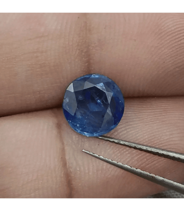 GSI Certified 2.51ct Royal Blue Ceylon Sapphire, Natural Earth Mined Gemstone - SMSGEMS 