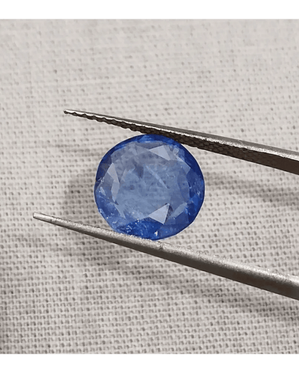 GSI Certified 2.51ct Royal Blue Ceylon Sapphire, Natural Earth Mined Gemstone - SMSGEMS 