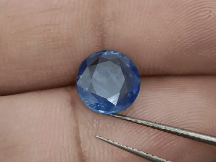 GSI Certified 2.51ct Royal Blue Ceylon Sapphire, Natural Earth Mined Gemstone - SMSGEMS 