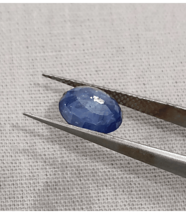 GSI Certified 2.51ct Royal Blue Ceylon Sapphire, Natural Earth Mined Gemstone - SMSGEMS 