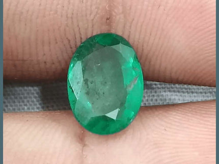 2.53ct Natural Deep Green Emerald GSI Certified - SMSGEMS 