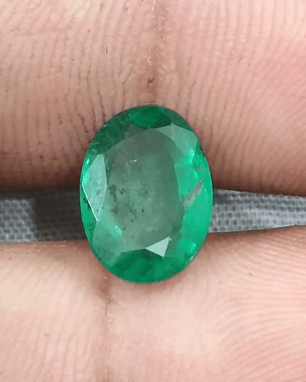 2.53ct Natural Deep Green Emerald GSI Certified - SMSGEMS 