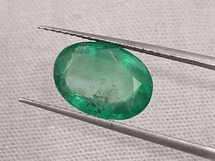 2.53ct Natural Deep Green Emerald GSI Certified - SMSGEMS 