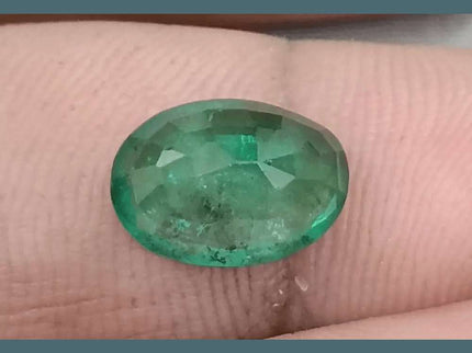 2.53ct Natural Deep Green Emerald GSI Certified - SMSGEMS 