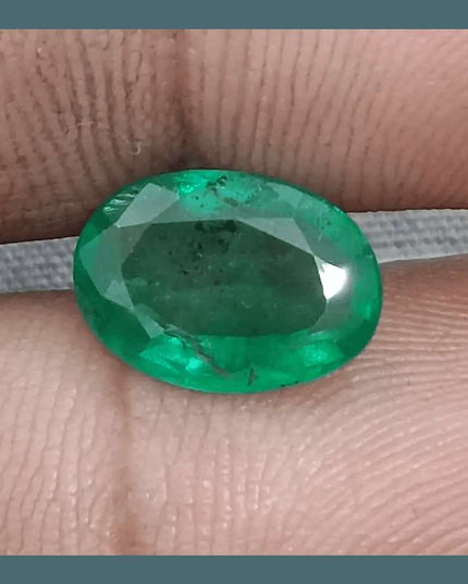 2.53ct Natural Deep Green Emerald GSI Certified - SMSGEMS 