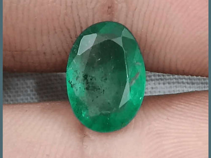 2.53ct Natural Deep Green Emerald GSI Certified - SMSGEMS 