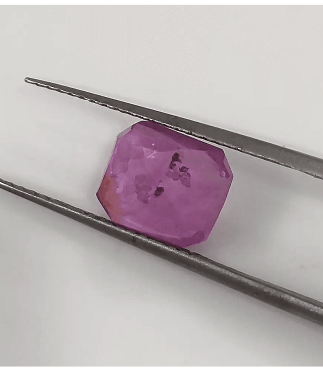 2.55ct Natural Pinkish Red Ruby GSI Certified - SMSGEMS 