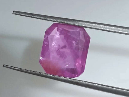 2.55ct Natural Pinkish Red Ruby GSI Certified - SMSGEMS 