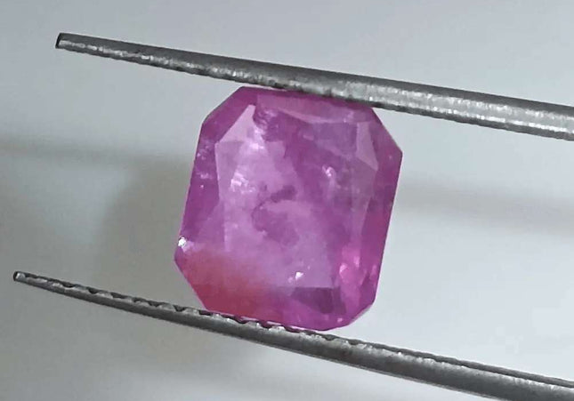 2.55ct Natural Pinkish Red Ruby GSI Certified - SMSGEMS 