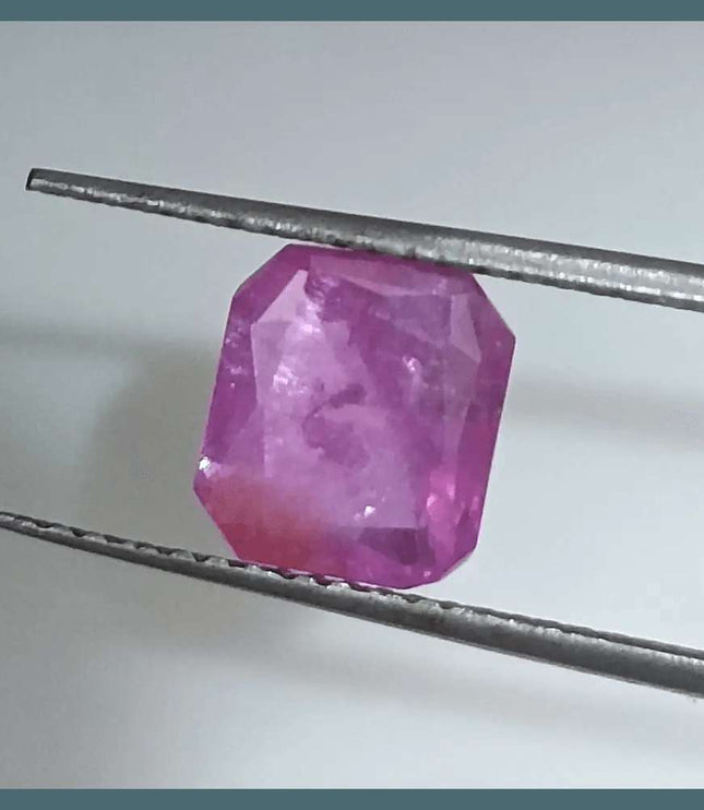 2.55ct Natural Pinkish Red Ruby GSI Certified - SMSGEMS 