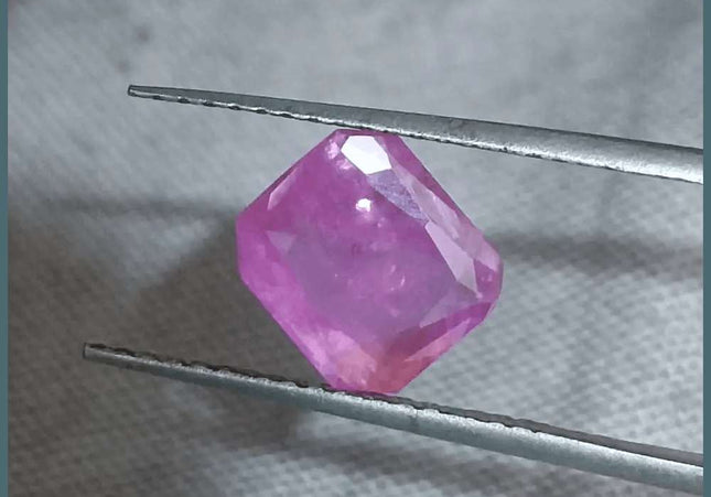 2.55ct Natural Pinkish Red Ruby GSI Certified - SMSGEMS 