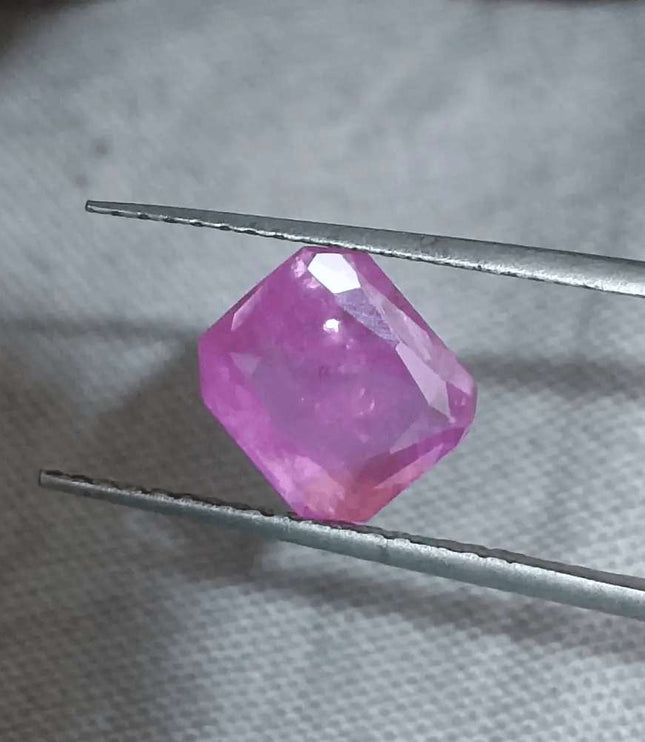 2.55ct Natural Pinkish Red Ruby GSI Certified - SMSGEMS 