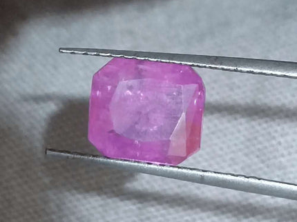 2.55ct Natural Pinkish Red Ruby GSI Certified - SMSGEMS 