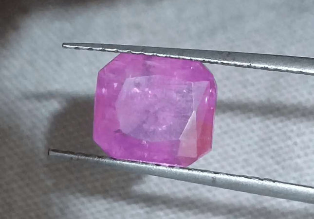 2.55ct Natural Pinkish Red Ruby GSI Certified - SMSGEMS 