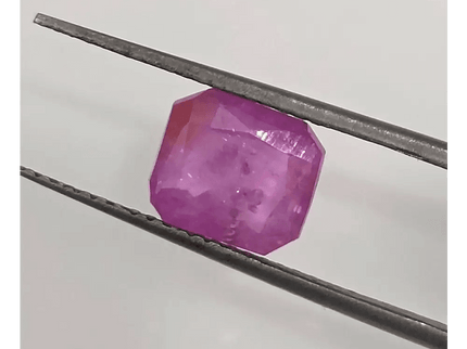 2.55ct Natural Pinkish Red Ruby GSI Certified - SMSGEMS 