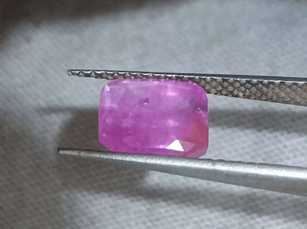 2.55ct Natural Pinkish Red Ruby GSI Certified - SMSGEMS 