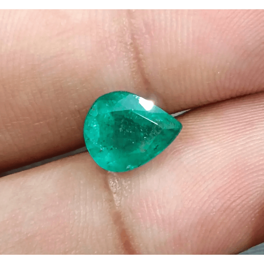 GSI Certified 2.59ct Zambia Emerald , 100% Natural Earth Mined Gemstone - SMSGEMS 