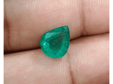 GSI Certified 2.59ct Zambia Emerald , 100% Natural Earth Mined Gemstone - SMSGEMS 
