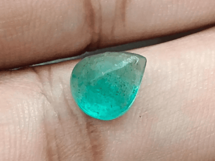 GSI Certified 2.59ct Zambia Emerald , 100% Natural Earth Mined Gemstone - SMSGEMS 