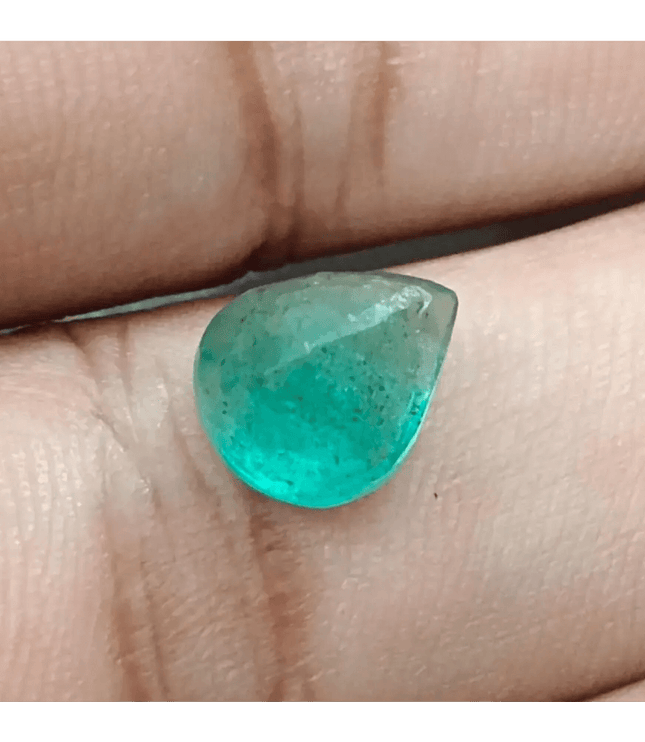 GSI Certified 2.59ct Zambia Emerald , 100% Natural Earth Mined Gemstone - SMSGEMS 