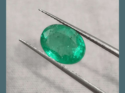 2.62ct Vivid Green Zambian emerald GSI Certified - SMSGEMS 