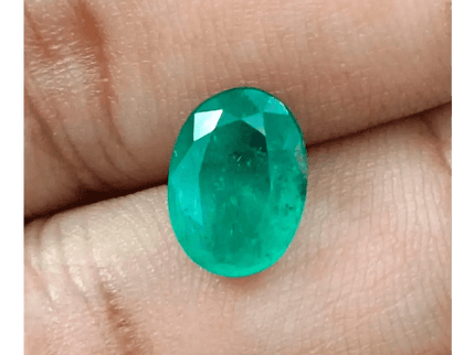 GSI Certified 2.66ct Zambian Emerald , 100% Natural Earth Mined Gemstone - SMSGEMS 