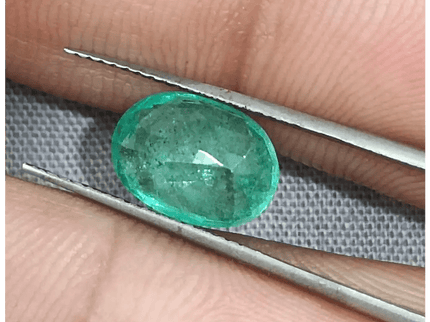 GSI Certified 2.67ct Zambian Emerald, 100% Natural Gemstone - SMSGEMS 