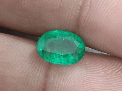 GSI Certified 2.67ct Vivid Green Zambian Emerald Natural Earth Mined Gemstone - SMSGEMS 