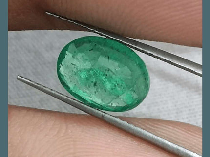 GSI Certified 2.67ct Vivid Green Zambian Emerald Natural Earth Mined Gemstone - SMSGEMS 