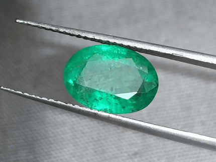 GSI Certified 2.67ct Vivid Green Zambian Emerald Natural Earth Mined Gemstone - SMSGEMS 