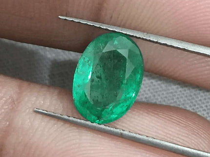 GSI Certified 2.67ct Vivid Green Zambian Emerald Natural Earth Mined Gemstone - SMSGEMS 