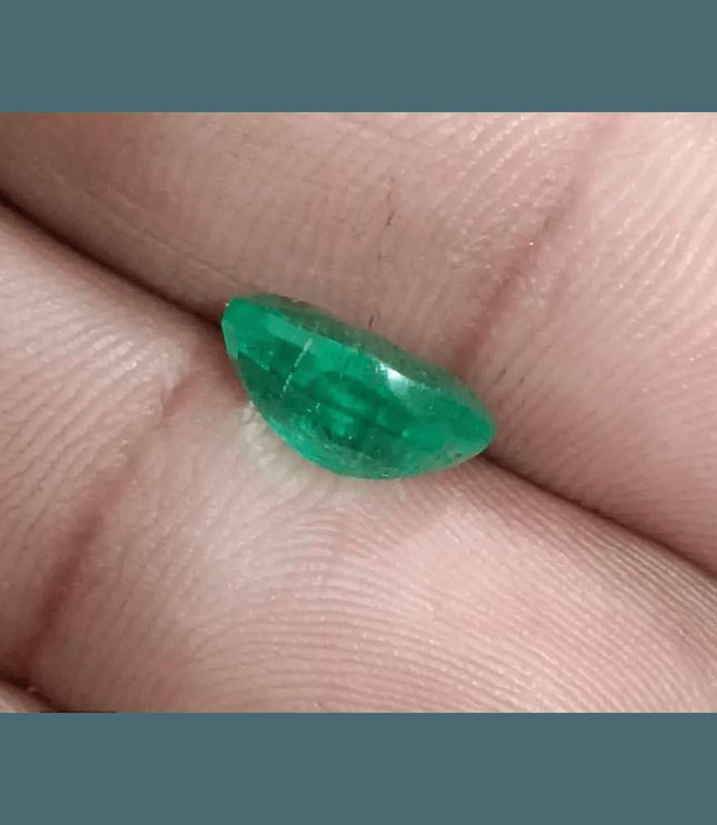 GSI Certified 2.67ct Vivid Green Zambian Emerald Natural Earth Mined Gemstone - SMSGEMS 
