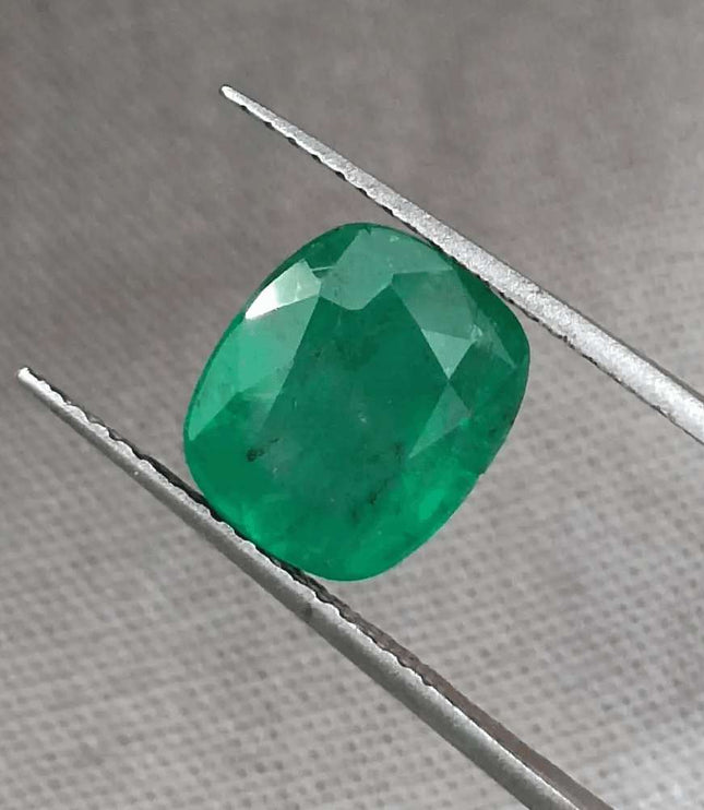 GSI Certified 2.69ct Spring Green Emerald Natural Earth Mined Gemstone - SMSGEMS 