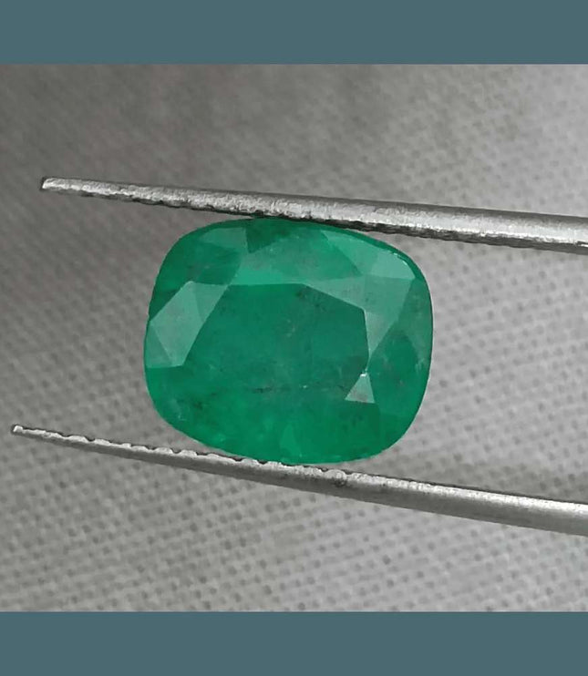 GSI Certified 2.69ct Spring Green Emerald Natural Earth Mined Gemstone - SMSGEMS 