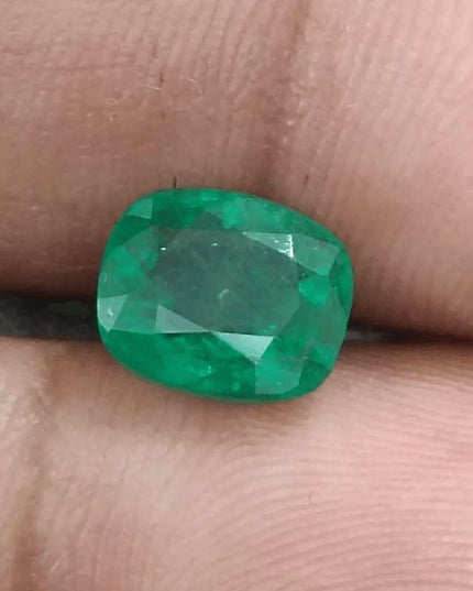 GSI Certified 2.69ct Spring Green Emerald Natural Earth Mined Gemstone - SMSGEMS 