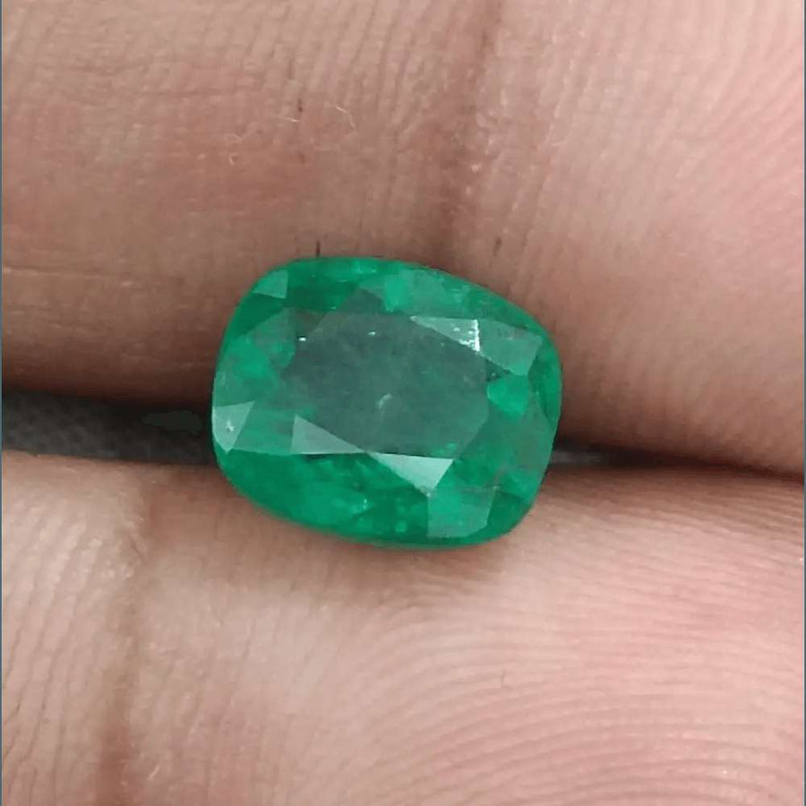 GSI Certified 2.69ct Spring Green Emerald Natural Earth Mined Gemstone - SMSGEMS 