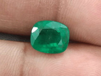 GSI Certified 2.69ct Spring Green Emerald Natural Earth Mined Gemstone - SMSGEMS 