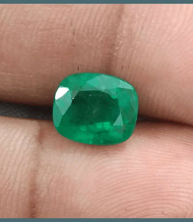 GSI Certified 2.69ct Spring Green Emerald Natural Earth Mined Gemstone - SMSGEMS 