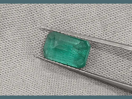 2.74ct Intense Green Emerald GSI Certified - SMSGEMS 
