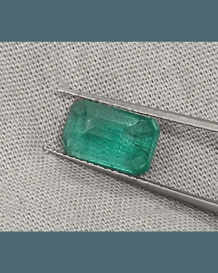 2.74ct Intense Green Emerald GSI Certified - SMSGEMS 
