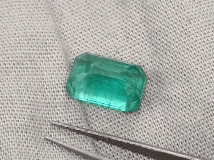 2.74ct Intense Green Emerald GSI Certified - SMSGEMS 