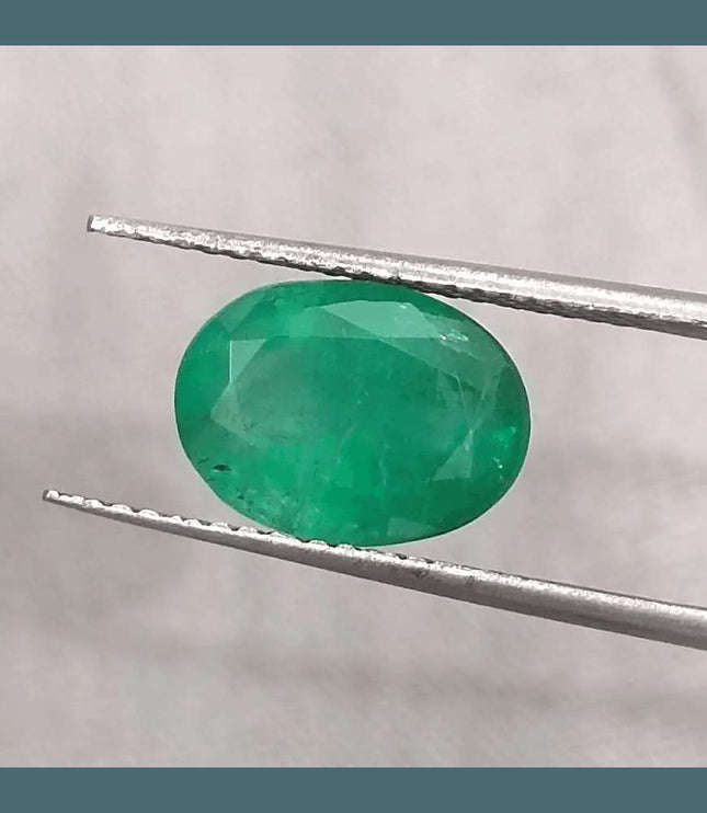 2.79ct Zambian Emerald GSI Certified Natural Gemstone - SMSGEMS 