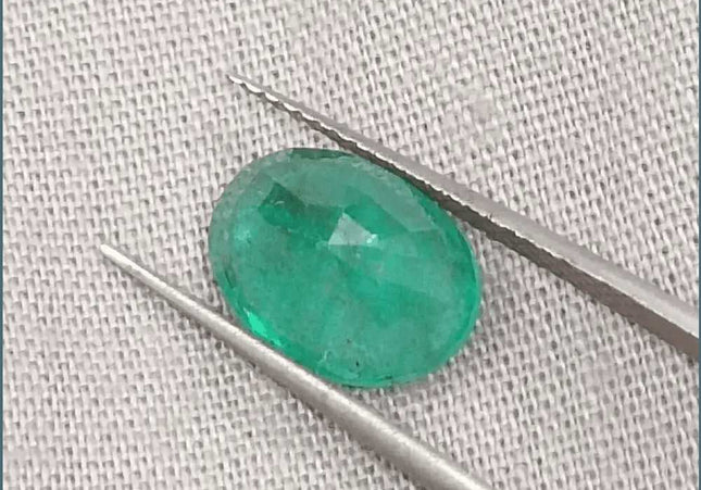 2.79ct Zambian Emerald GSI Certified Natural Gemstone - SMSGEMS 