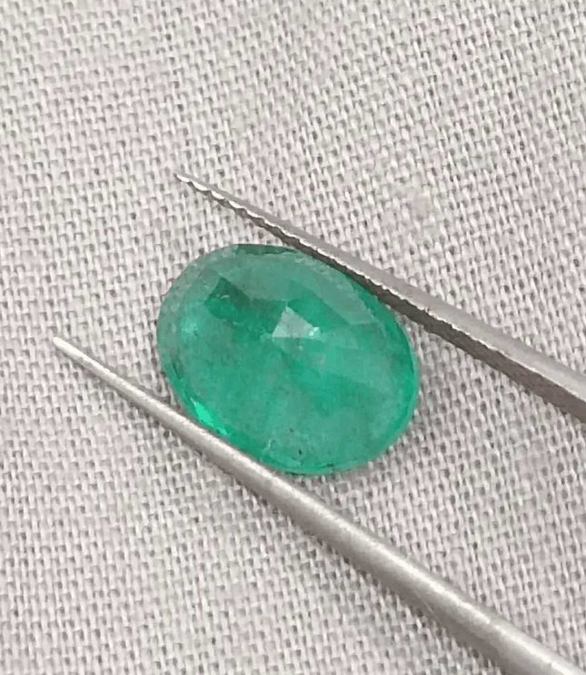 2.79ct Zambian Emerald GSI Certified Natural Gemstone - SMSGEMS 
